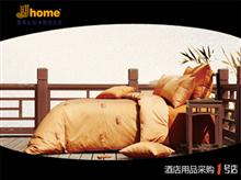 JJhome素色贡缎拼接四件套  60S*40S印花贡缎 JJhome床上用品四件套